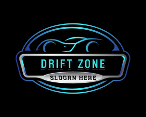 Drifting - Luxury Sedan Car logo design