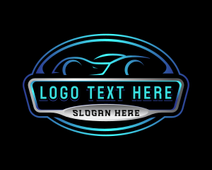 Driving - Luxury Sedan Car logo design