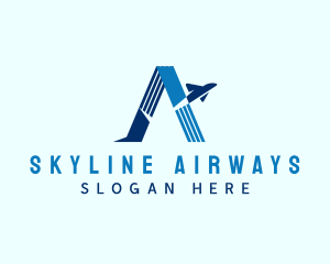 Airliner - Aviation Flight Letter A logo design