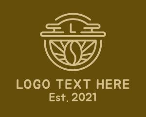 Cafe - Coffee Bean Letter Cafe logo design