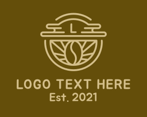 Cappuccino - Coffee Bean Letter Cafe logo design