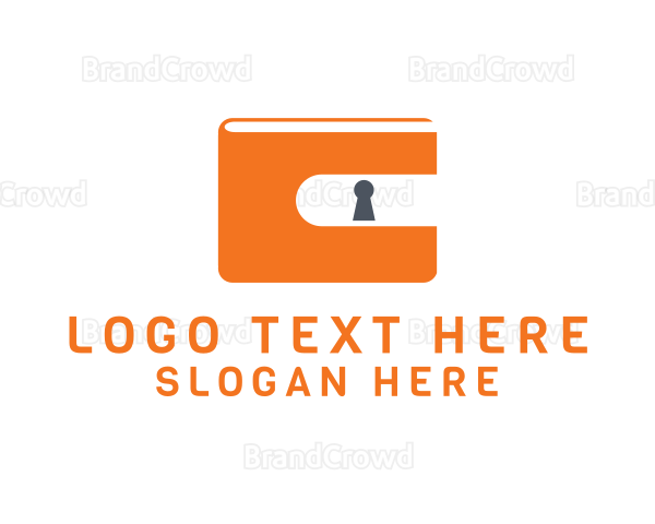 Orange Wallet Lock Logo