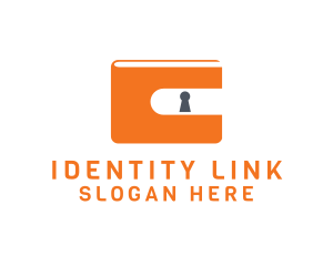 Identification - Orange Wallet Lock logo design