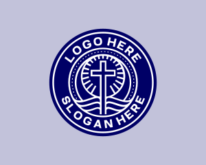 Bible Cross Worship Logo