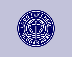 Bible Cross Worship Logo