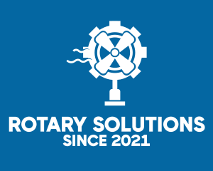 Rotary - Modern Electric Fan logo design