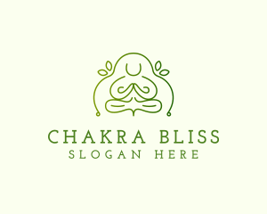 Chakra - Wellness Meditation Yoga logo design