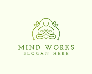 Wellness Meditation Yoga logo design