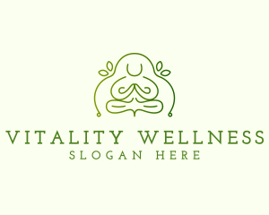 Wellness Meditation Yoga logo design