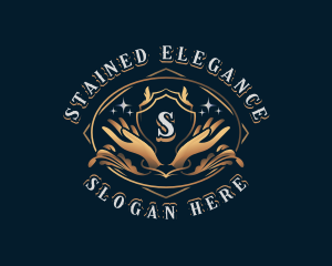 Elegant Hand Wellness logo design