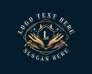 Yogi - Elegant Hand Wellness logo design