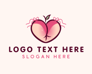 Shapewear - Feminine Peach Lingerie logo design
