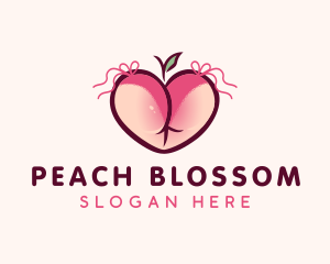 Feminine Peach Lingerie logo design