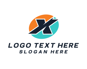 Road Trip - Automotive Mechanic Letter X logo design