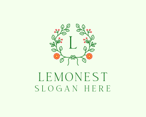 Spring - Spring Floral Wreath logo design