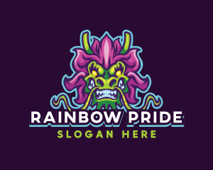 Homosexual - Dragon Gaming Beast logo design