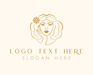 Gold - Beauty Fashion Woman logo design