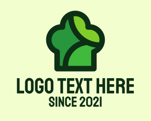 Eat - Green Chef Hat logo design