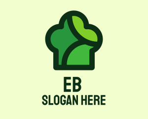 Green Chef Hat  Logo