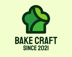 Green Chef Hat  logo design