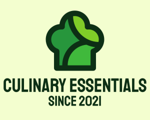 Green Chef Hat  logo design