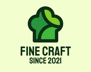 Green Chef Hat  logo design