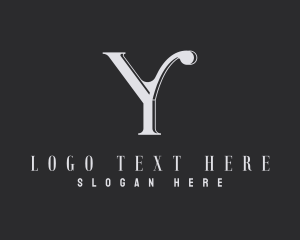 Luxurious Beauty Studio Letter Y logo design