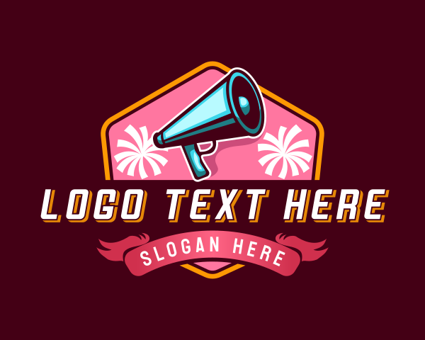 Cheer - Megaphone Cheerdancing Tournament logo design