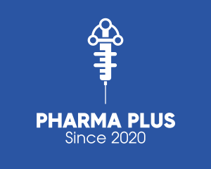 Drugs - Medical Vaccination Syringe logo design