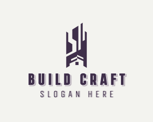 Residential House Building  logo design