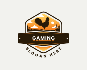 Rooster Farm Animal Logo