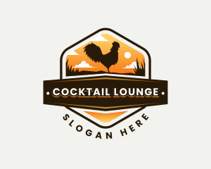 Cock - Rooster Farm Animal logo design