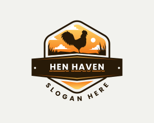 Rooster Farm Animal logo design