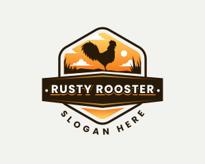 Rooster Farm Animal logo design