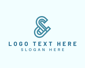 Typography - Modern Ampersand Company logo design