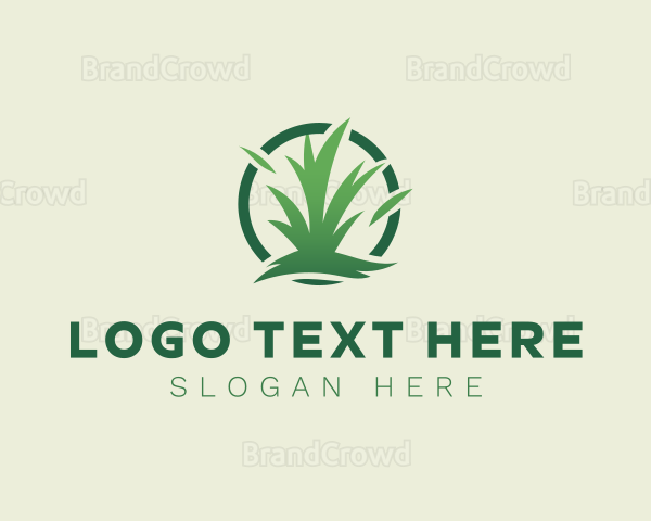 Eco Lawn Grass Logo