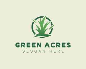 Grassland - Eco Lawn Grass logo design