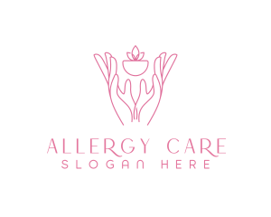 Hands Planting Care logo design