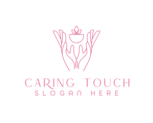 Care - Hands Planting Care logo design