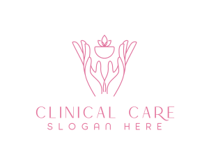 Hands Planting Care logo design