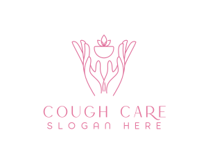 Hands Planting Care logo design