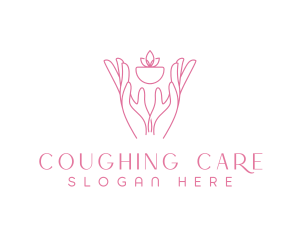 Hands Planting Care logo design