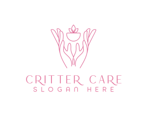 Hands Planting Care logo design