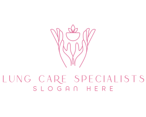 Hands Planting Care logo design