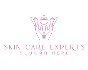 Hands Planting Care logo design