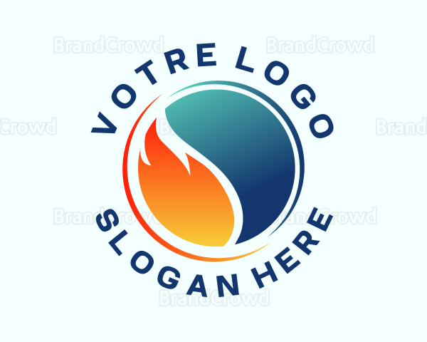 Renewable Heating Cooling Logo