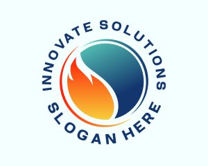Renewable Heating Cooling Logo