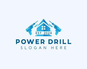 Drill Renovation Repair logo design