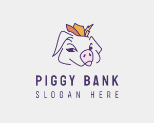 Piggy - Happy Cowboy Pig logo design