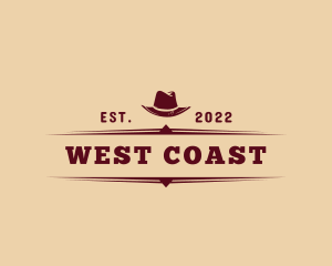 Wild Western Cowboy Hat logo design